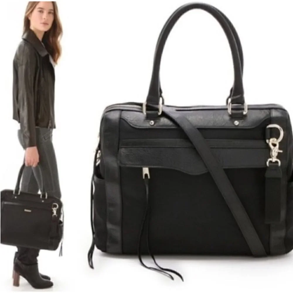NWT Rebecca Minkoff Knocked Up Diaper Bag - Black